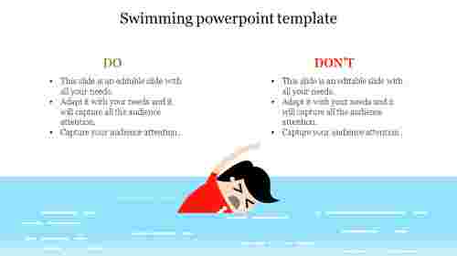 swimming powerpoint template
